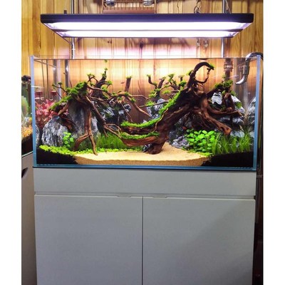 米熊鱼缸柜子水草套缸鱼缸仿ADA底柜淡水三M湖慈雕 兰寿缸 溪流缸
