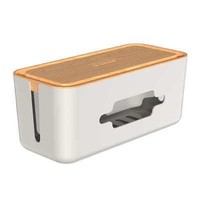 Orico桌g面排插收纳盒插座电线整理线盒拖线插线板电源收纳整理盒