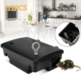 Rat Trap Humjane Mouse Bait Catcher Control Station Box Mice