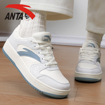 安踏女鞋学生厚底增高小白鞋