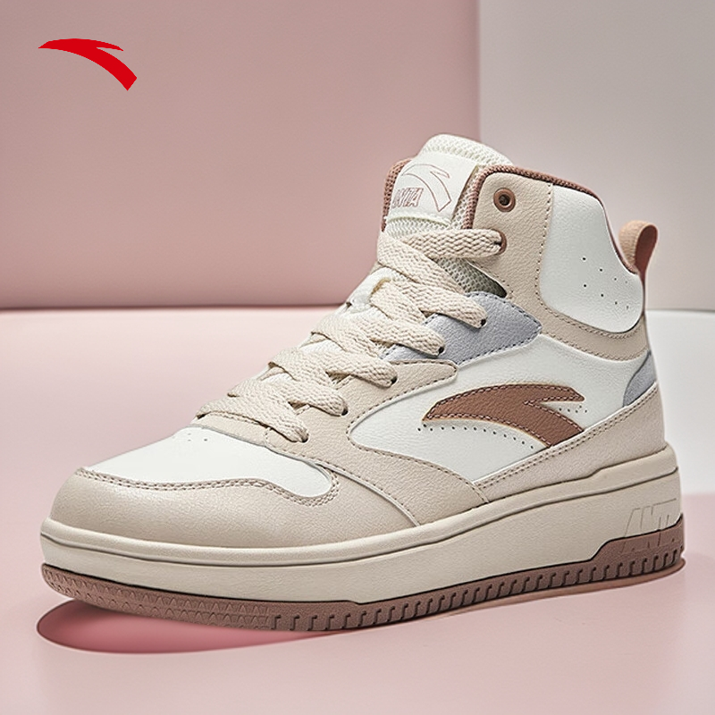 安踏女鞋零感高帮板鞋冬季新款防泼水保暖休闲鞋滑板鞋女款运动鞋,运动鞋new,板鞋,淘宝优惠券,粉丝福利购,淘宝优惠卷