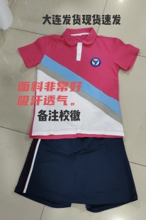 大连市金普新区学生校服同款夏季短袖上衣短裤裤裙套装班服