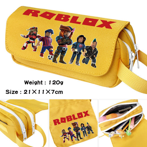 roblox周边手提防水笔袋   虚拟世界笔袋 背包帆布学生大容量笔袋