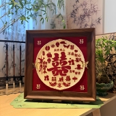 成品发货 百喜图新婚订婚礼物肌理画diy材料包送姐姐妹妹闺蜜