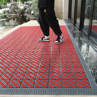 家用入户门地垫门口进门塑料防滑垫门外拼接地毯室外防水镂空脚洪
