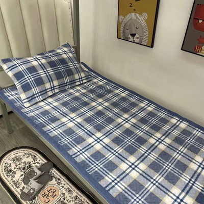牛奶绒床盖单人学生宿舍上下铺绒毯冬季防滑毛绒单人床单双面夹棉