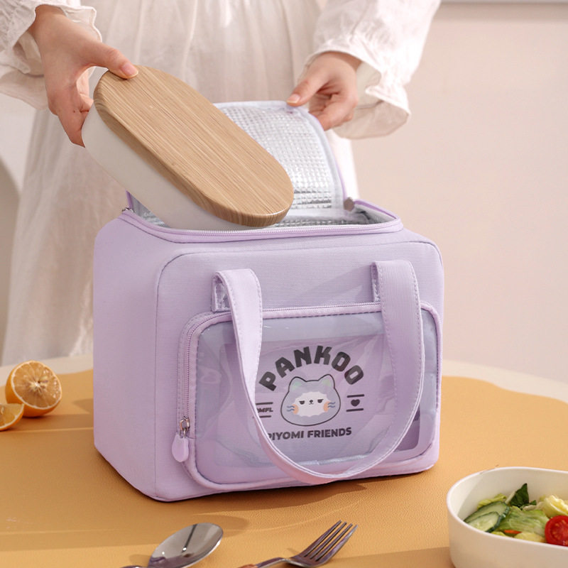 新款饭盒袋便当包铝箔牛津布保温保冷袋户外隔热饭盒包便携午餐袋