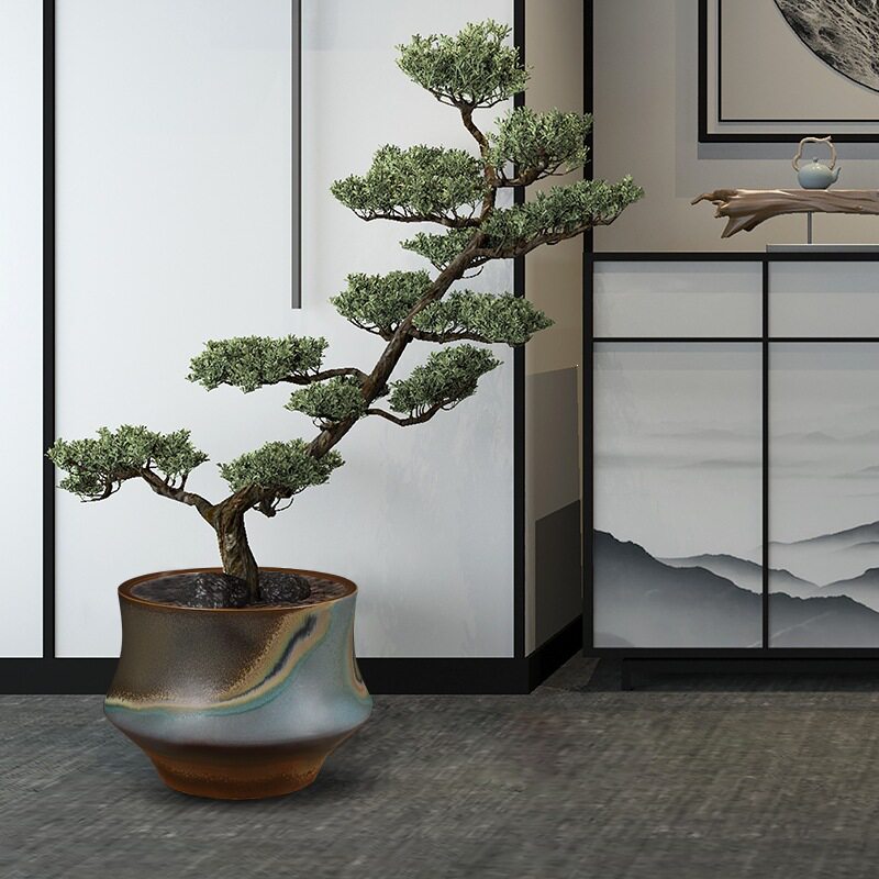 复古大花盆陶瓷室内绿植庭院装饰花器养睡莲大缸特大号缸种盆景树