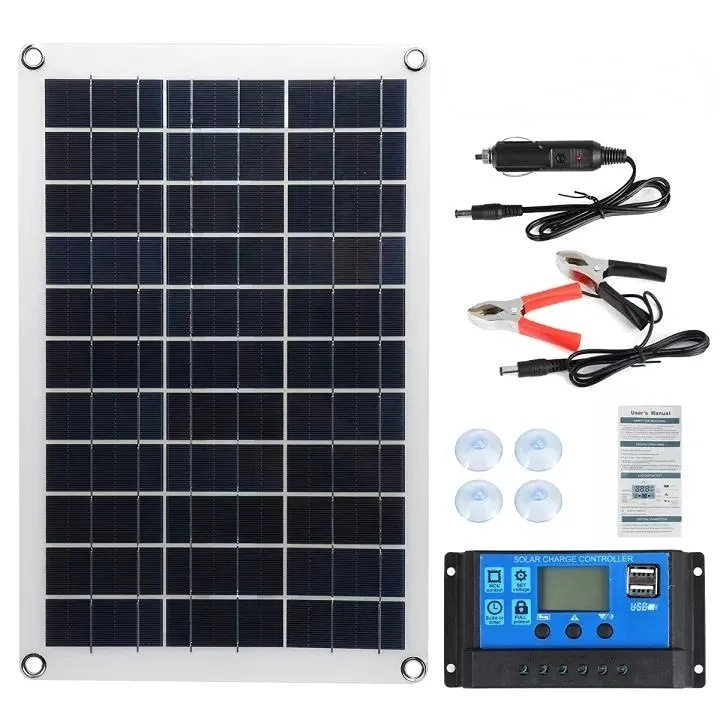 爆款热卖多晶太阳能电池板充电控制器户外18V20W柔性太阳能板