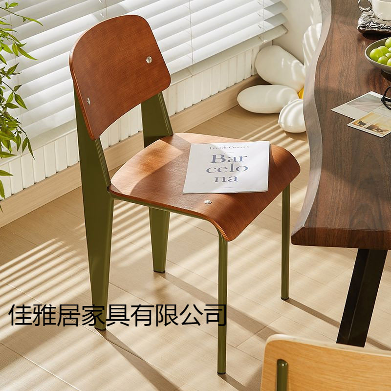 复古餐椅标准椅设计师实木椅子家用靠背学生书桌椅简约餐桌椅子