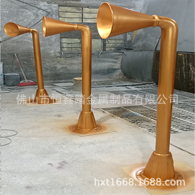 游乐传声筒不锈钢雕塑 草地儿童设施不锈钢太空舱雕塑 金属雕塑