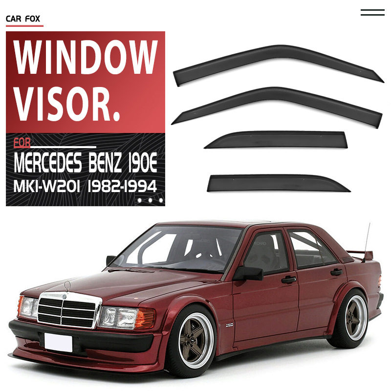适用于奔驰190E晴雨挡雨眉Mercedes Benz 190E Window visor