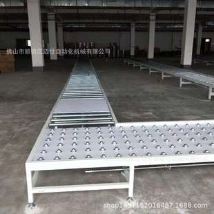 滚筒传输带输送线设备环形流水线传送带工作台动力滚筒输送机