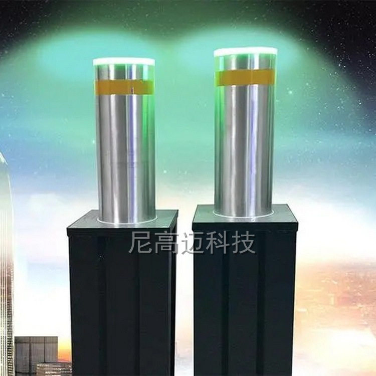 煤矿油库停车场不锈钢液压升降柱伸缩路障路桩智能电动防撞升缩桩