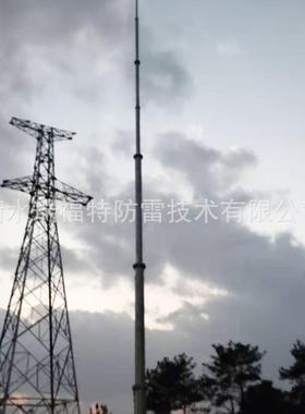电力架构避雷针GH环形钢管避雷针单管杆避雷塔h11~19M