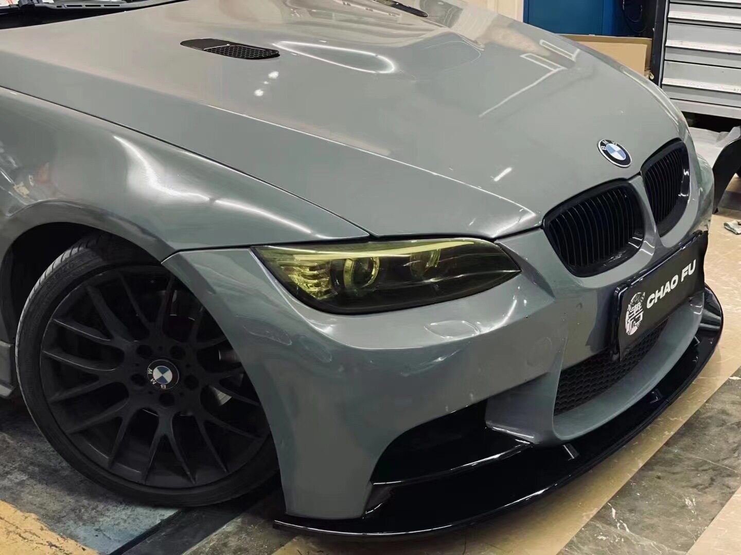 适用于E90E92E93宝马320 325iM3改装包围碳纤维前铲