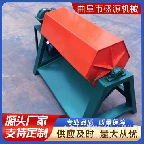 盛源六角滚筒抛光机五金件去毛刺除锈翻新光饰机大型火烧铁干磨