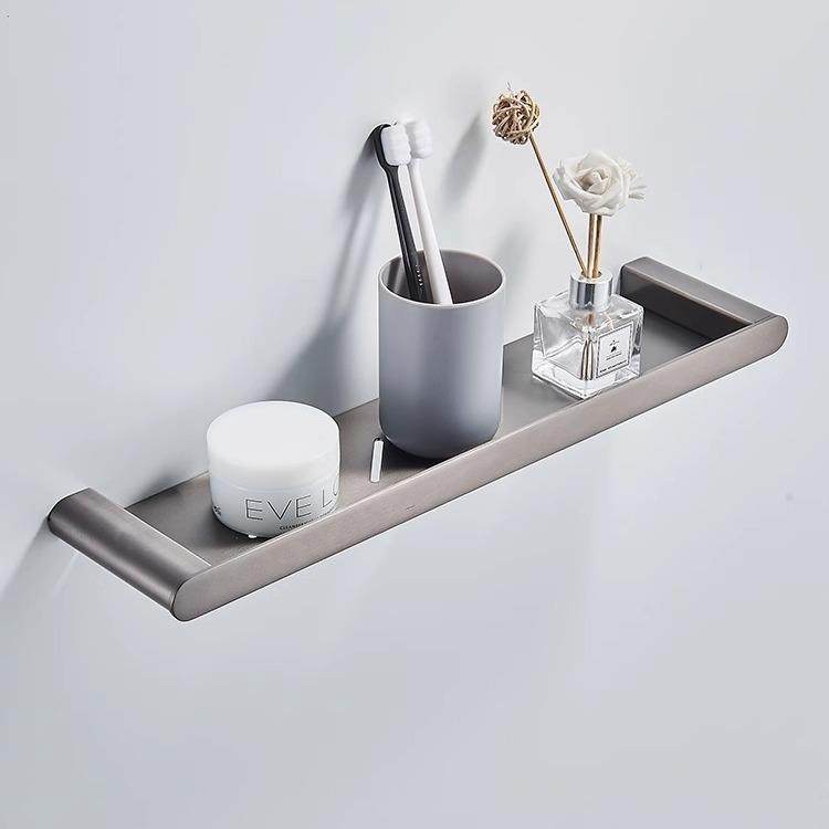 拉丝枪灰浴室置物架304不锈钢卫生间钢化玻璃洗漱台单层镜前架,家装灯饰光源,其它灯具灯饰,淘宝优惠券,粉丝福利购,淘宝优惠卷