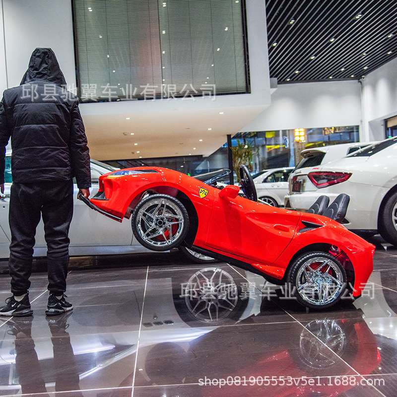 新款儿童电动汽车四轮大人遥控双人跑车小孩宝宝玩具车可坐人