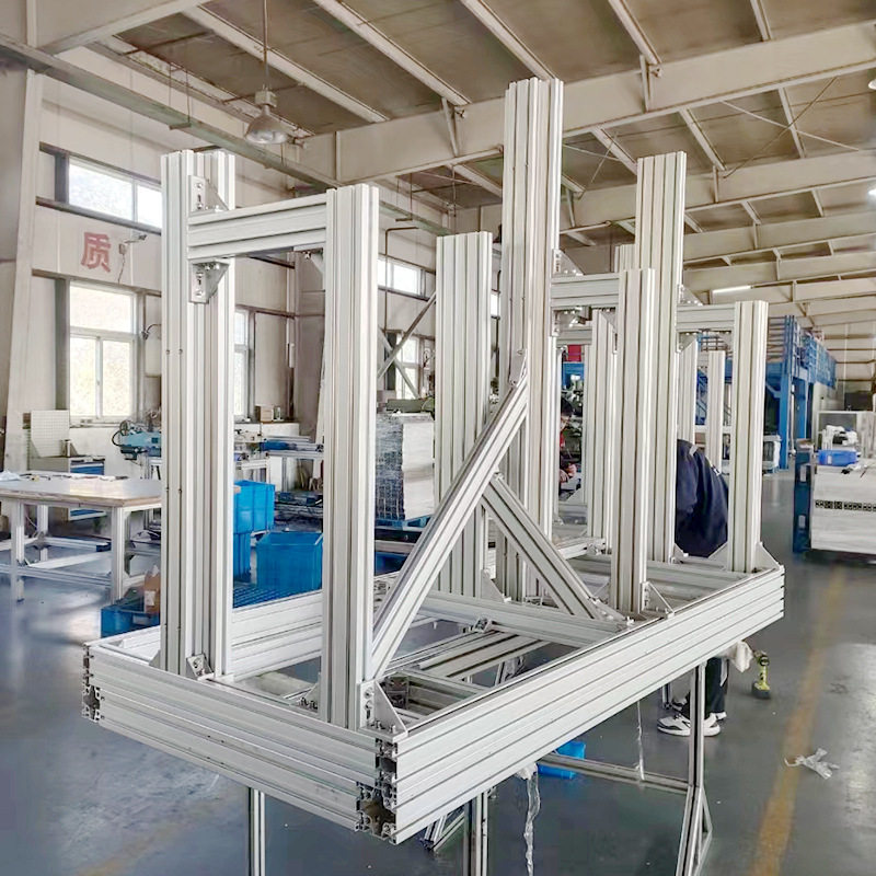 工业铝型材机架 工业铝材流水线机架用 工业机器设备型材机架