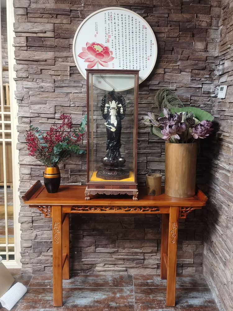 仿古供桌供台实木翘头条案香几新款中式贡品佛台客厅家用财神桌子