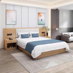 酒店家具标间全套宾馆专用床公寓高端客房床出租房酒店家具酒店床