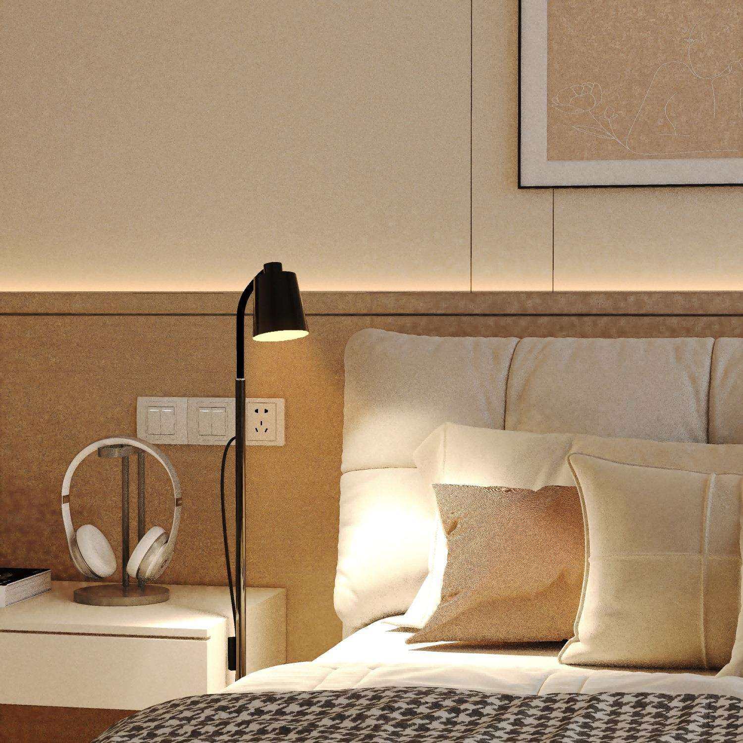 落地灯北欧简约LED客厅卧室床头灯书房阅读灯遙控立地式台灯厂