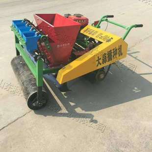 大蒜用播种机手推式一体化种植设备锥形螺旋导种管式播撒机