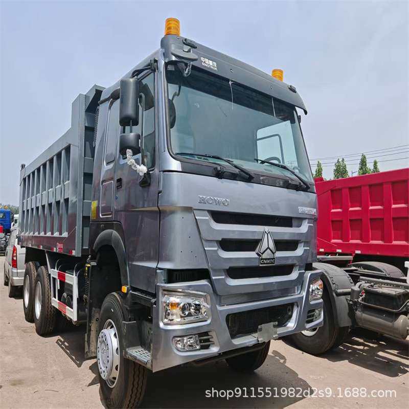精品出口后翻自卸工程车豪瀚矿用翻斗渣土车豪沃6×4自卸车