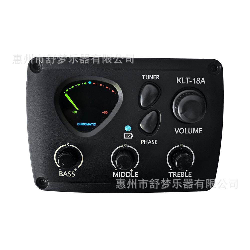 KLT-18A吉他拾音器民谣古典木吉他电箱拾音器带调音器
