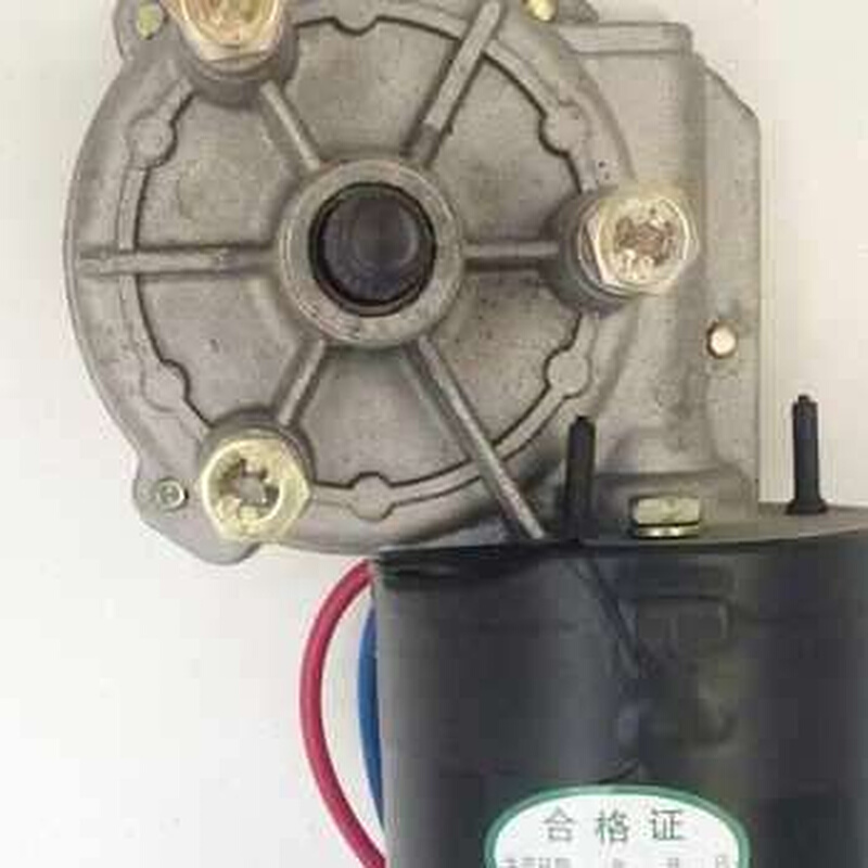 新品蜗轮蜗杆直流减速电机12v24V40w80w减速电机开门器电机卷闸门