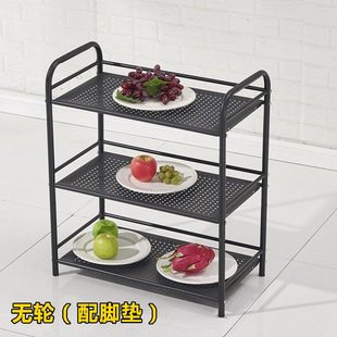 火锅店菜架子铁艺三层桌边多层置物架餐厅配菜品盘烤肉放菜架商用