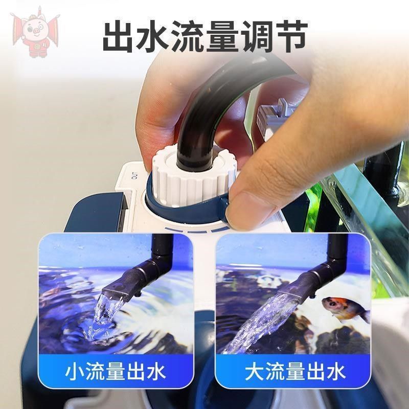 鱼缸过滤器过滤一体机净水x循环三合一水泵壁挂鱼马桶鱼便分离
