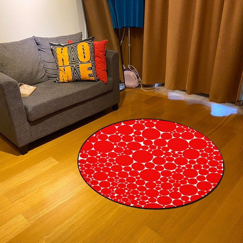 草间弥生南瓜地垫圆形客厅小地D毯潮流出口波点风格地垫日系,居家布艺,地毯,淘宝优惠券,粉丝福利购,淘宝优惠卷