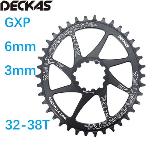 Deckas Oval Chainring GXP 3mm 6mm OffseJt Direct Mount for S