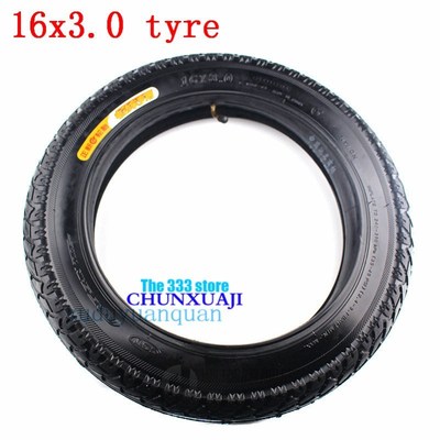 High quality 16x3.0 electric bicycle outer tire inVner tube