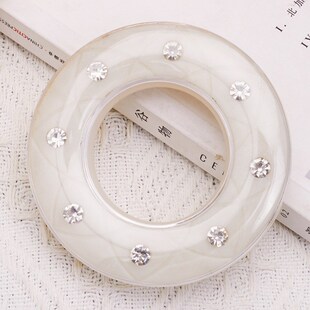 窗帘环塑料穿孔艺术环q家用静音简约挂环酒店布帘罗马圈窗帘配件