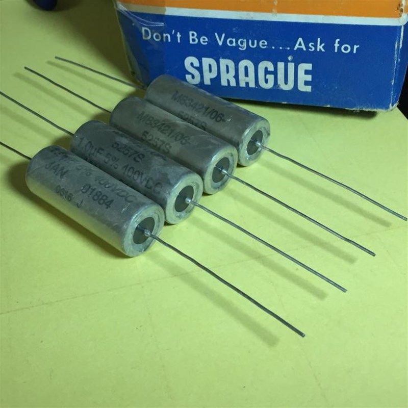 M83421/06-5257S  400v1uf 胆机发烧耦M合油浸电容 思碧SPRAGUE