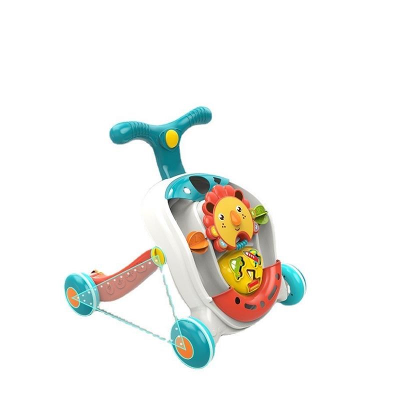 宝宝婴儿学步防侧翻可调速多功能男女O孩儿童手推车助步车