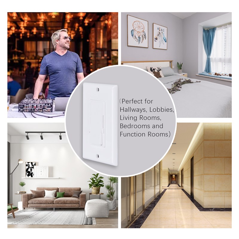 ETL美规调光g开关125V LED 150W可控硅调光开关嵌入式面板开关