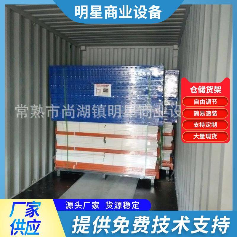 家用可拆卸仓储货架多层横梁式重型展示架仓库物流金属置物架