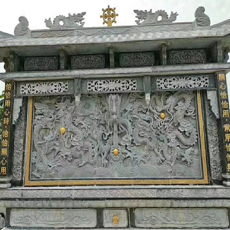 工厂石雕浮雕壁画广场青石人物浮雕照壁花岗岩雕刻影壁九龙壁