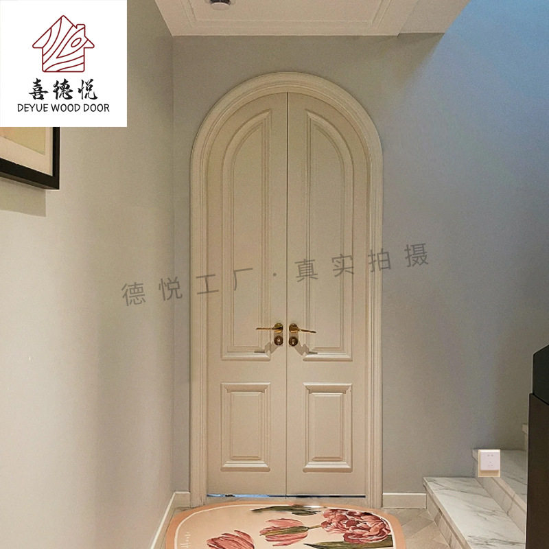 南京工厂烤漆圆弧门法式弧形门欧式拱门实木复合套装门家用卧室