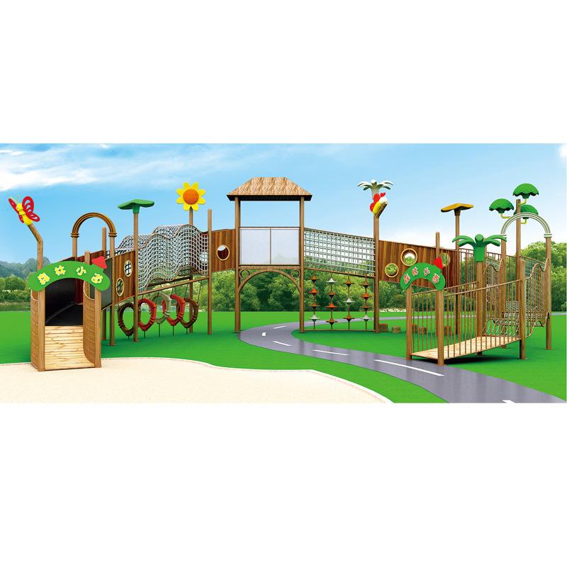 大型户外攀爬玩具欢乐岛直销儿童滑梯攀爬组合绳网游乐设备