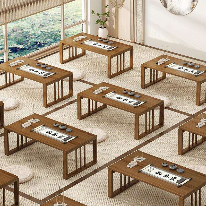 #飘窗桌子小茶几日式矮桌榻榻米茶桌阳台折叠炕桌家用地台桌国学