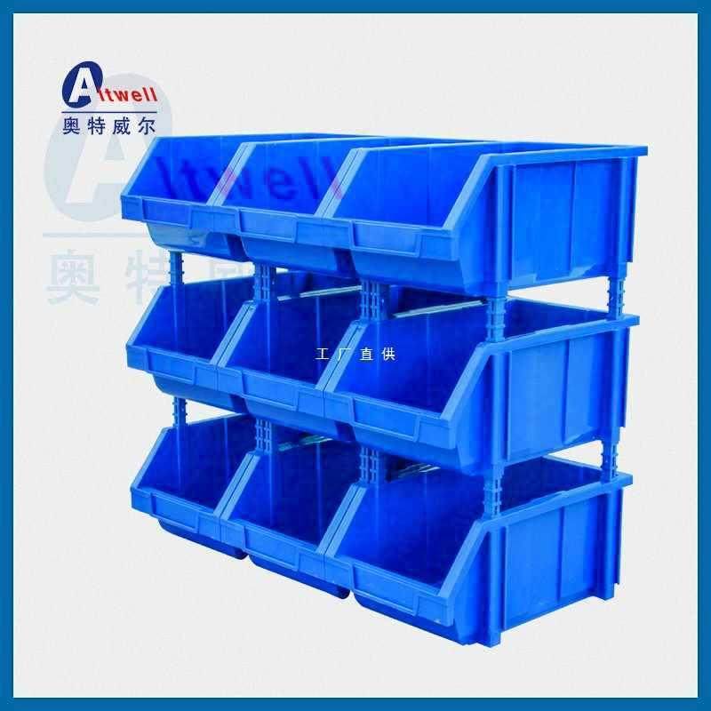 OI20组合式零件盒仓储货架整理箱组立式元件盒斜口螺丝工