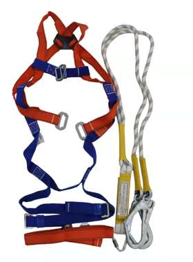 欧式高空安全带（带缓冲）安防坠落电工安全带