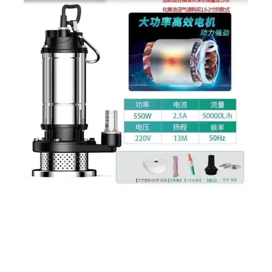 家用潜水泵1寸220V小型抽水泵吸水高扬程家用井水农用清水污水泵