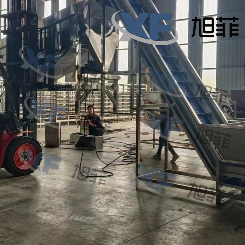 全自动小龙虾分级机卤煮蒸煮龙虾成套设备操作方便