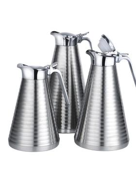 不锈钢平头真空保温壶螺纹保温壶竹节真空壶保冷保热两用水壶